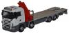 OXFORD SCANIA CRANE LORRY WHITE 1/72