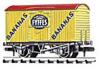 PECO N WAGON FYFFES YELLOW