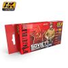 AK SOVIET WW2 UNIFORM COLOURS SET