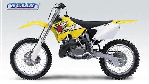 WELLY SUZUKI M250 YELLOW 1/18