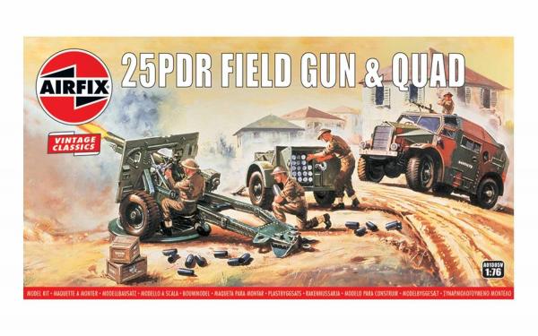 AIRFIX 25 PDR FIELD GUN 1/76 VINTAGE