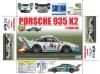 BEEMAX '77 PORSCHE 935 K2 KIT 1/24