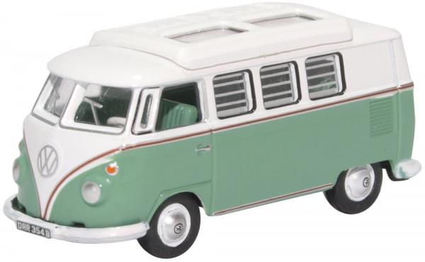 OXFORD VW T1 CAMPER TURQ/WHITE 1/76