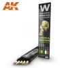 AKWATERCOLOUR PENCIL SET GRN/BROWN