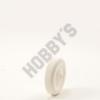 WHITE PLASTIC WHEEL 45MM DIA X 2