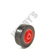 PLASTIC WHEEL 50MM DIA RED/BLK X 2