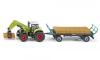 SIKU 1/50 CLASS W/LOADER + BALE TRAILER