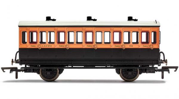 HORNBY LSWR 4 WHEEL COACH 3RD CLASS