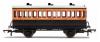 HORNBY LSWR 4 WHL COACH 3RD W/LIGHTS