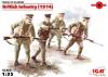 ICM 1/35 BRITISH INFANTRY 1914 4 FIGS