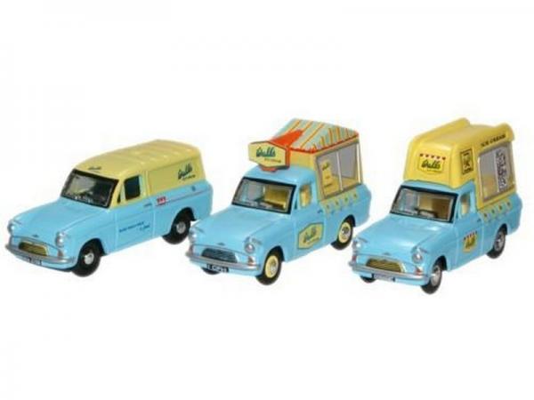 OXFORD TRIPLE ICE CREAM SET 1/76