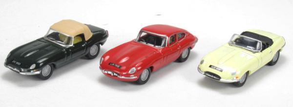 OXFORD JAGUAR E TYPE TRIPLE SET 1/76