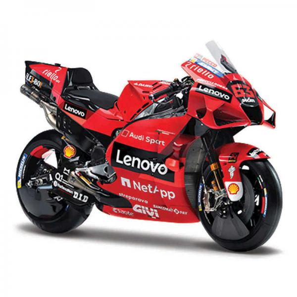 MAISTO 1/18 2021 DUCATI LENOVO #63 BAGNA