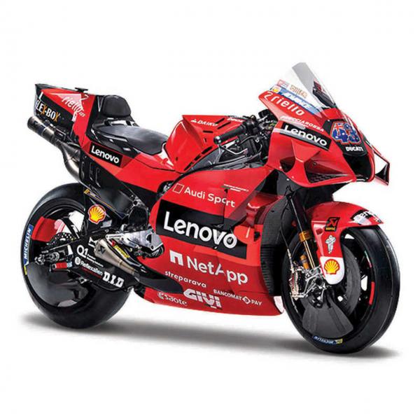 MAISTO 1/18 2021 DUCATI LENOVO #43 MILLE