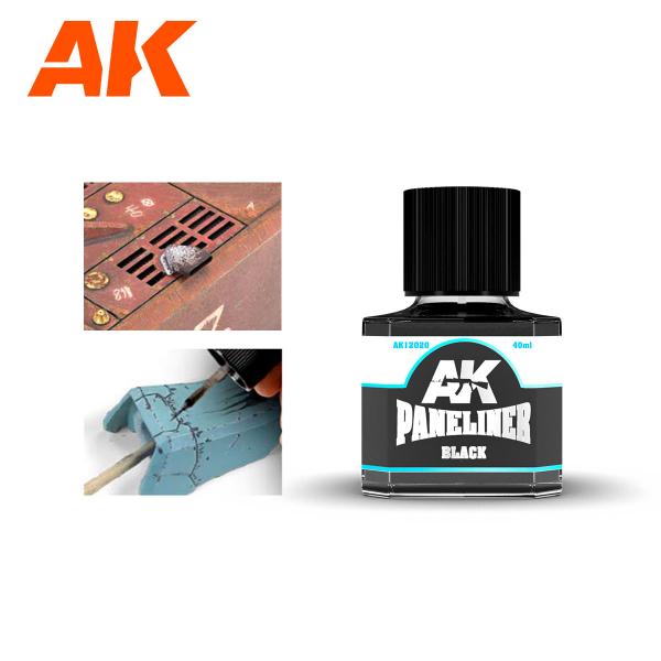 AK BLACK PANEL LINER 40ML