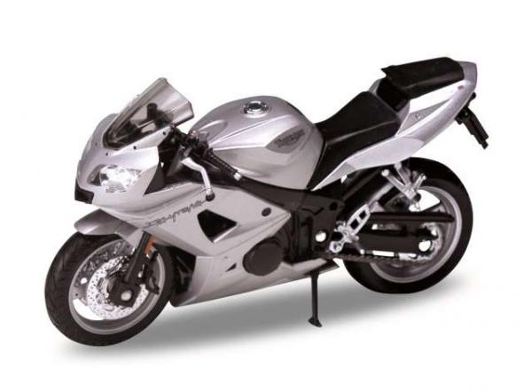 WELLY 1/18 TRIUMPH DAYTONA 600 SILVER