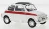 WHITEBOX 1/24 FIAT 500 WHITE/RED