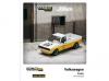 T64 1/64 VW CADDY MOON WHITE/YELLOW