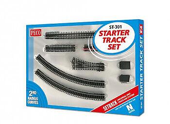 PECO N GAUGE STARTER SET 2ND RADIUS