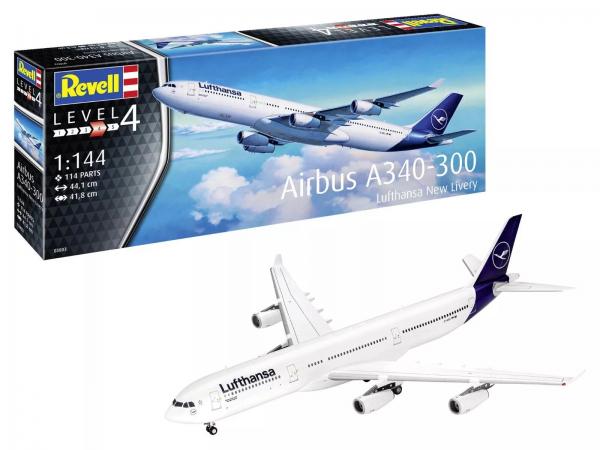 REVELL 1/144 A340-300 LUFTHANSA NEW LIVE