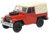 OXFORD 1/43 RED LAND ROVER L/WEIGHT