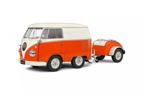 SOLIDO 1/18 KOOL KOMBI ORANGE/WHITE