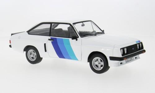 MCG 1/18 FORD ESCORT MKII WHITE/BLUE