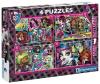 CLEMENTONI MONSTER HIGH PUZZLES X 4