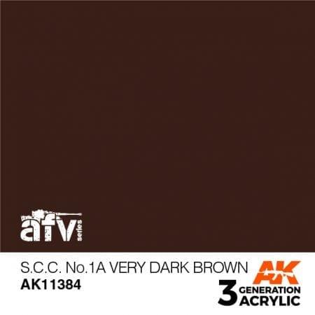 AK 3RD GEN S.C.C. #1A VERY DARK BROWN